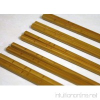 Chopstick Set  Natural Bamboo Carved Craft Chopstick  Anti-Skid Chopsticks  Reusable Chopsticks Set for Sushi  Noodle and Any Asian-Style Dinner Party  12 Pairs - B075D7FW45